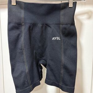 AYBL Womens V2 Seamless Training Compression Shorts Size Small Black